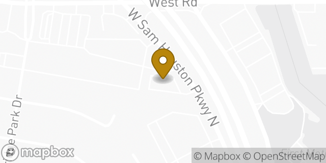 Map showing the location of McDonald's in Houston, TX 77040
