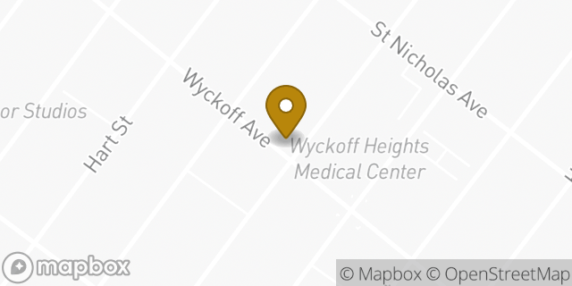 Map showing the location of Dunkin' in Brooklyn, NY 11237