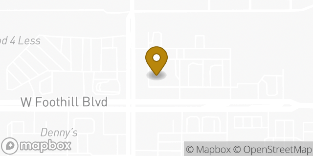 Map showing the location of Walgreens in Rialto, CA