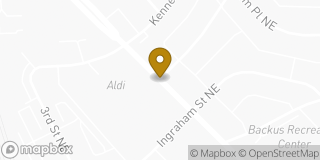 Map showing the location of ALDI in Washington, DC 20011