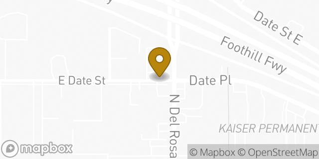 Map showing the location of ATM Circle K in San Bernardino, CA 92404