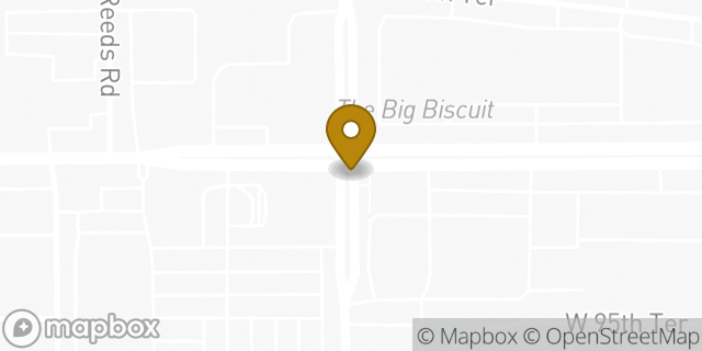 Map showing the location of ATM CVS in Overland Park, KS