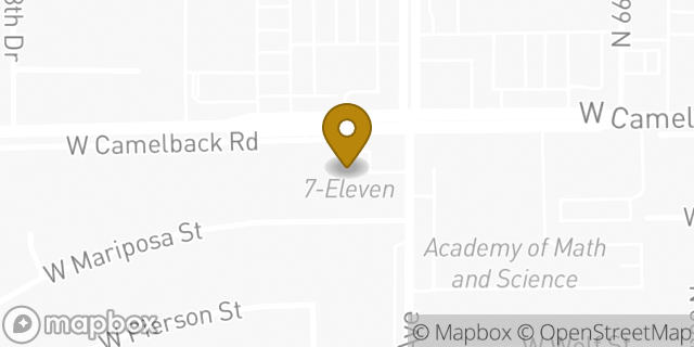 Map showing the location of ATM 7ELEVEN, INC. in Phoenix, AZ