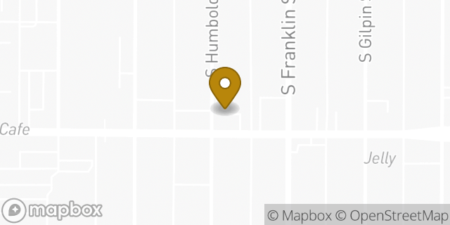 Map showing the location of Papa Johns Pizza in Denver, CO 80210