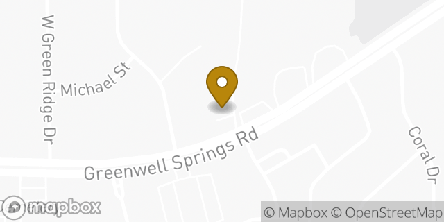 Map showing the location of Greenwell Springs KinderCare in Baton Rouge, LA 70814