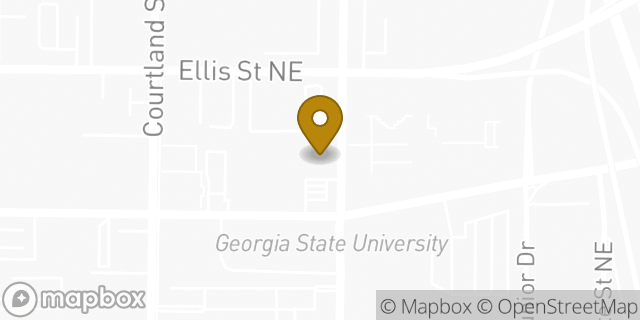 Map showing the location of Dunkin' in Atlanta, GA 30303