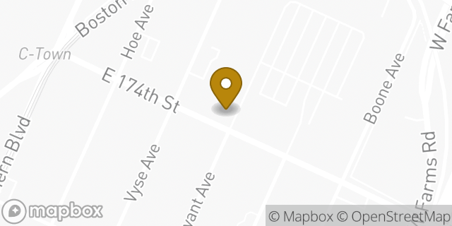 Map showing the location of TJ Maxx in Bronx, NY 10460