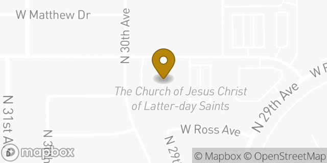 Map showing the location of The Church of Jesus Christ of Latter-day Saints in Phoenix, AZ 85027