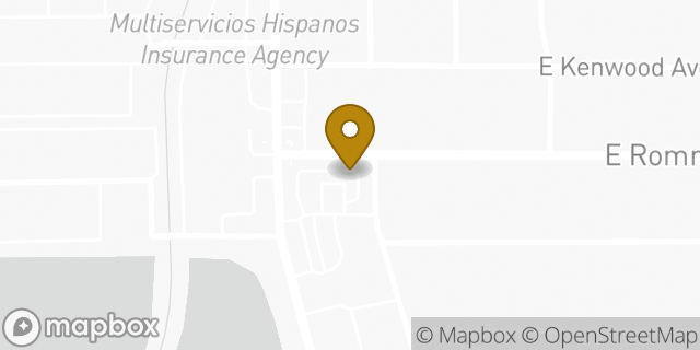 Map showing the location of Starbucks in Anaheim, CA 92805