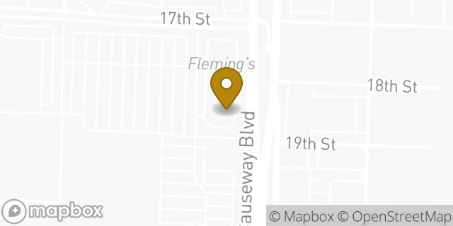 Map showing the location of Starbucks in Metairie, LA 70002