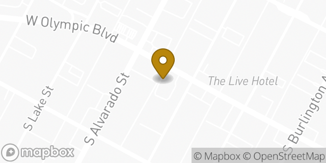 Map showing the location of McDonald's in Los Angeles, CA 90006
