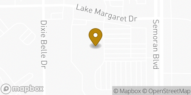 Map showing the location of Walmart in Orlando, FL 32822