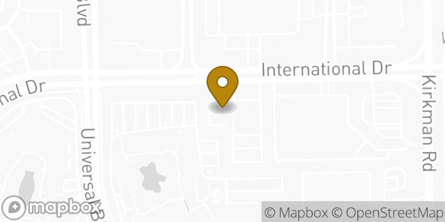 Map showing the location of Amazon Locker - Mermaid in Orlando, FL 32819