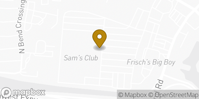 Map showing the location of Sam's Club in Cincinnati, OH 45247