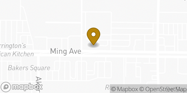 Map showing the location of Bank of America in Bakersfield, CA 93309