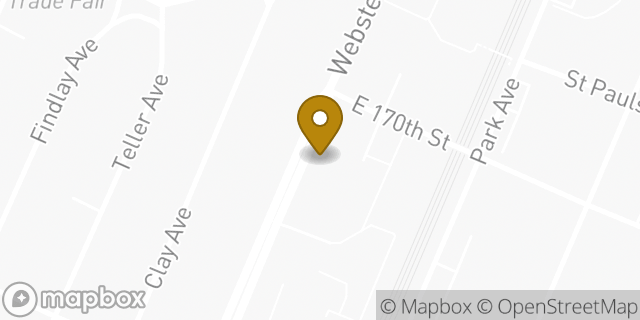 Map showing the location of Amazon Locker - Epimeteo in Bronx, NY 10456