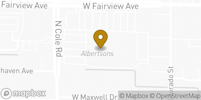 Map showing the location of Coinme in Boise, ID 83704