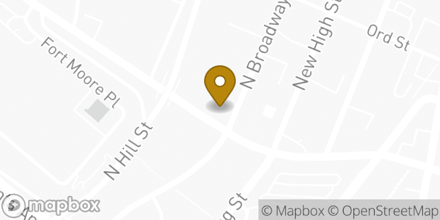 Map showing the location of Starbucks in Los Angeles, CA 90012