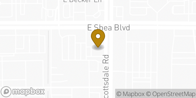 Map showing the location of Chase Bank in Scottsdale, AZ 85253