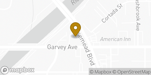 Map showing the location of Starbucks in South El Monte, CA 91733