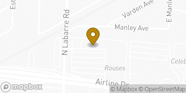 Map showing the location of Subway in Metairie, LA 70001