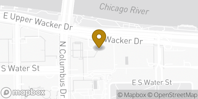 Map showing the location of The UPS Store in Chicago, IL 60601
