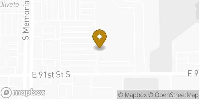 Map showing the location of Amazon Locker - Bannister in Tulsa, OK 74133
