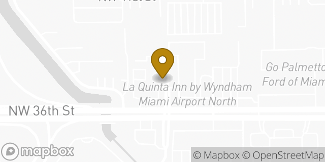 Map showing the location of McDonald's in Miami, FL 33166