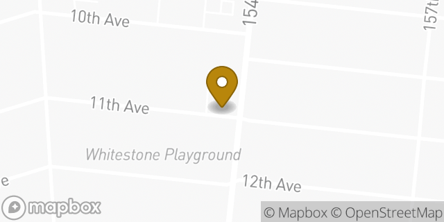 Map showing the location of Dunkin' in Whitestone, NY 11357