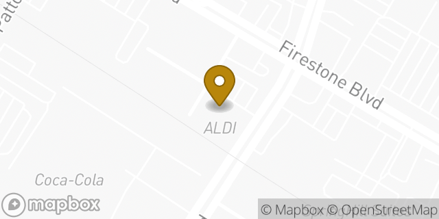Map showing the location of Aldi in Downey, CA 90241