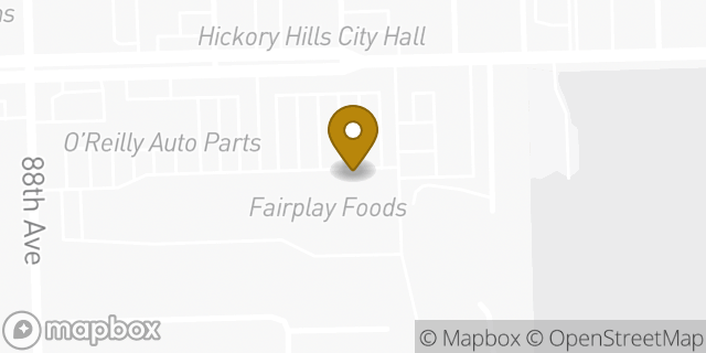 Map showing the location of Amazon Locker - Solana in Hickory Hills, IL 60457