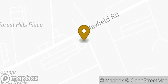 Map showing the location of Enterprise Rent-A-Car in Cleveland Heights, OH 44118