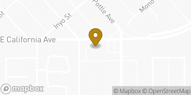 Map showing the location of AutoZone in Fresno, CA 93706