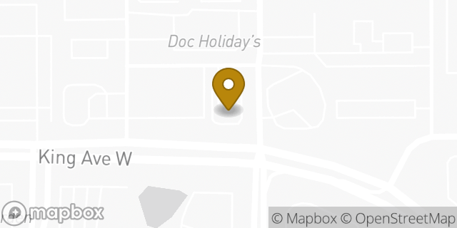 Map showing the location of Starbucks Coffee Company in Billings, MT 59102