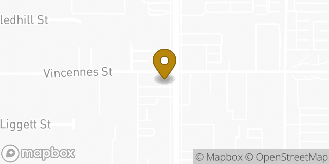 Map showing the location of Dunkin' in Northridge, CA 91324