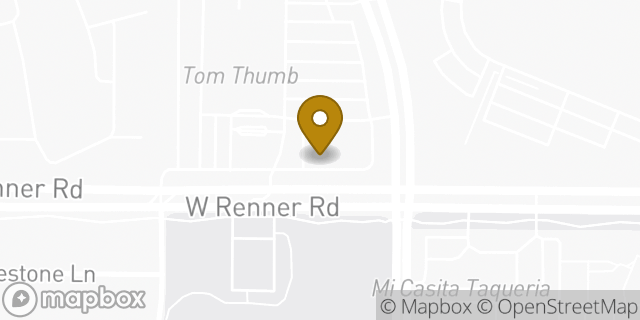 Map showing the location of Starbucks in Richardson, TX 75080