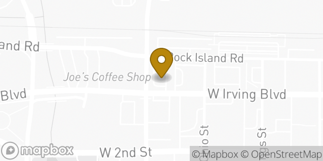 Map showing the location of Starbucks in Irving, TX 75060