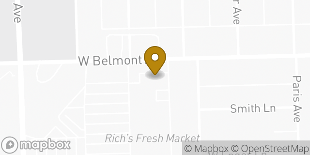 Map showing the location of Dunkin' in River Grove, IL 60171