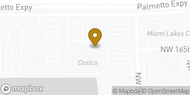 Map showing the location of Costco in Miami Lakes, FL 33014