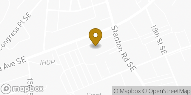 Map showing the location of Subway in Washington, DC 20032
