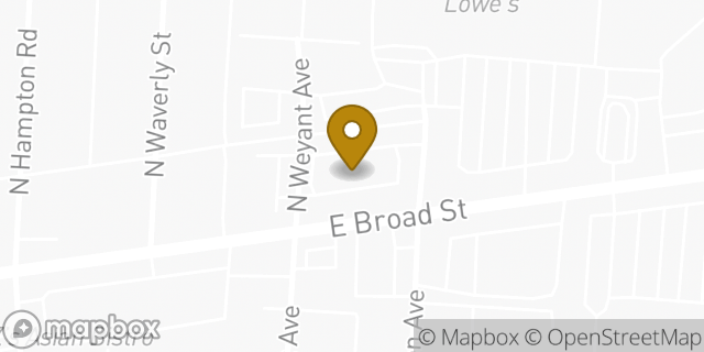 Map showing the location of McDonald's in Columbus, OH 43213