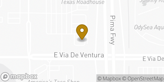 Map showing the location of Starbucks in Scottsdale, AZ 85258