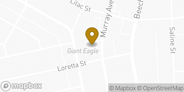 Map showing the location of Giant Eagle in Pittsburgh, PA 15217