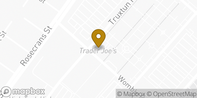 Map showing the location of Trader Joe's in San Diego, CA 92106