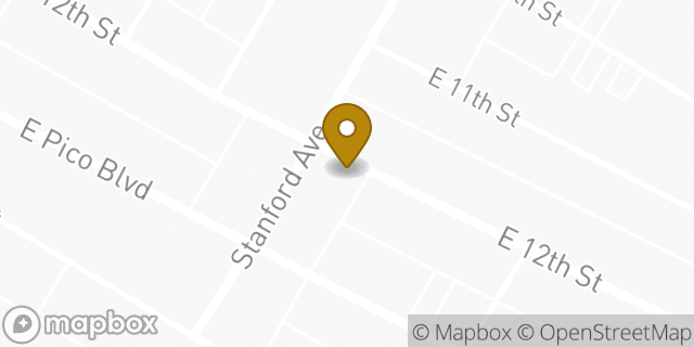 Map showing the location of The UPS Store in Los Angeles, CA 90021