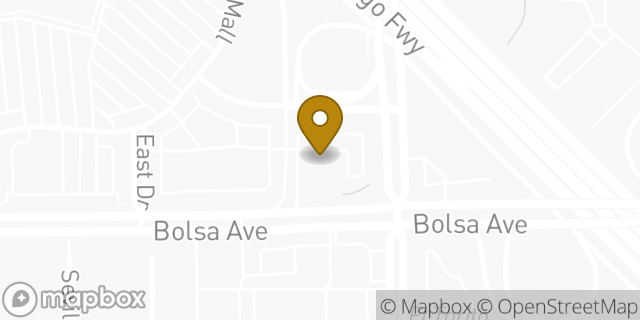 Map showing the location of Chase Bank in Westminster, CA 92683