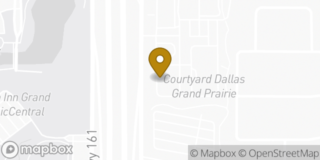 Map showing the location of The UPS Store in Grand Prairie, TX 75052
