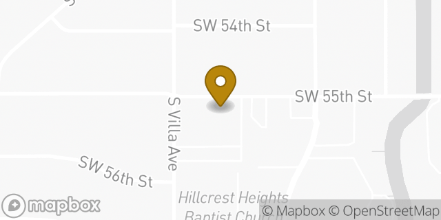 Map showing the location of The Church of Jesus Christ of Latter-day Saints in Oklahoma City, OK 73119