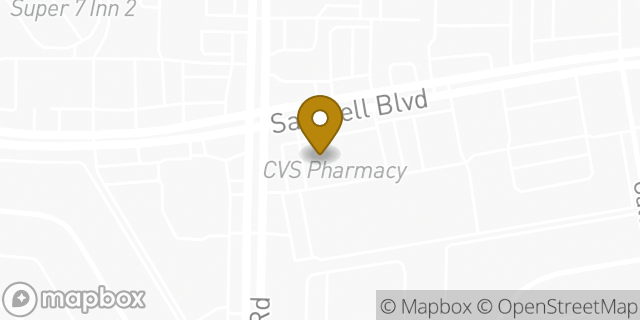 Map showing the location of CVS Pharmacy in Dallas, TX 75228