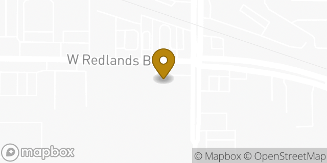 Map showing the location of Avis Car Rental in Redlands, CA 92373